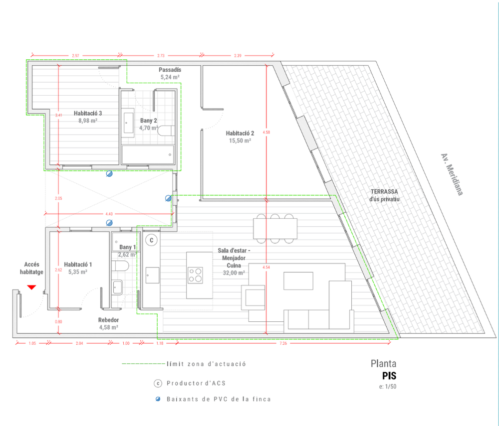 ático con exclusivas vistas a la meridiana en venta!